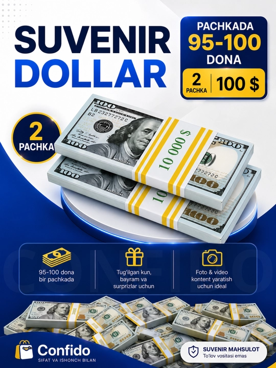 Доллар сувенир, сувенирные деньги для украшения, купюра, 100 USD, 50 USD, 20 USD, 10 USD - 