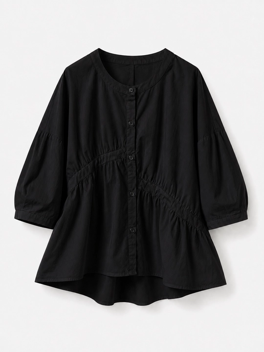 Erkin ayollar ko‘ylagi, yeng 3/4, katta o‘lchamlar XL–5XL — ELLY FASHION