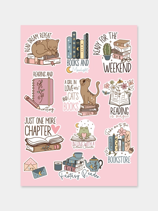 Stiker, nakleykalar to'plamlari, Kosmos, Sayohat, Kitobxon, Meditsina to'plamlari - 