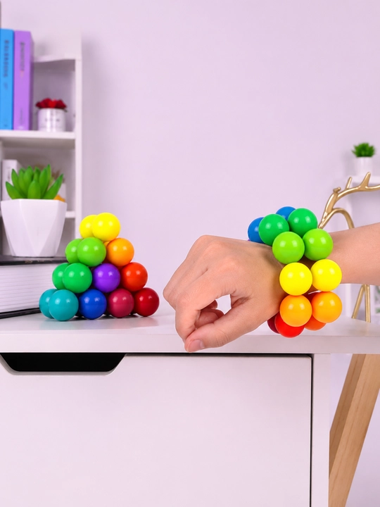 Магнитный конструктор из шариков, антистресс развивающая игрушка Montessori - 