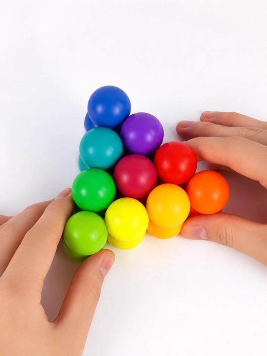 Магнитный конструктор из шариков, антистресс развивающая игрушка Montessori