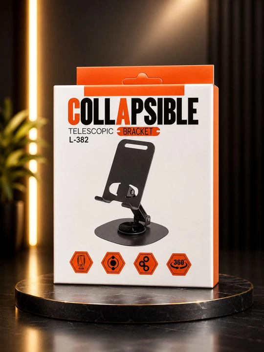 Telefon, stol, planshet uchun universal taglik, metall, dekstop stand video uchun mos - 