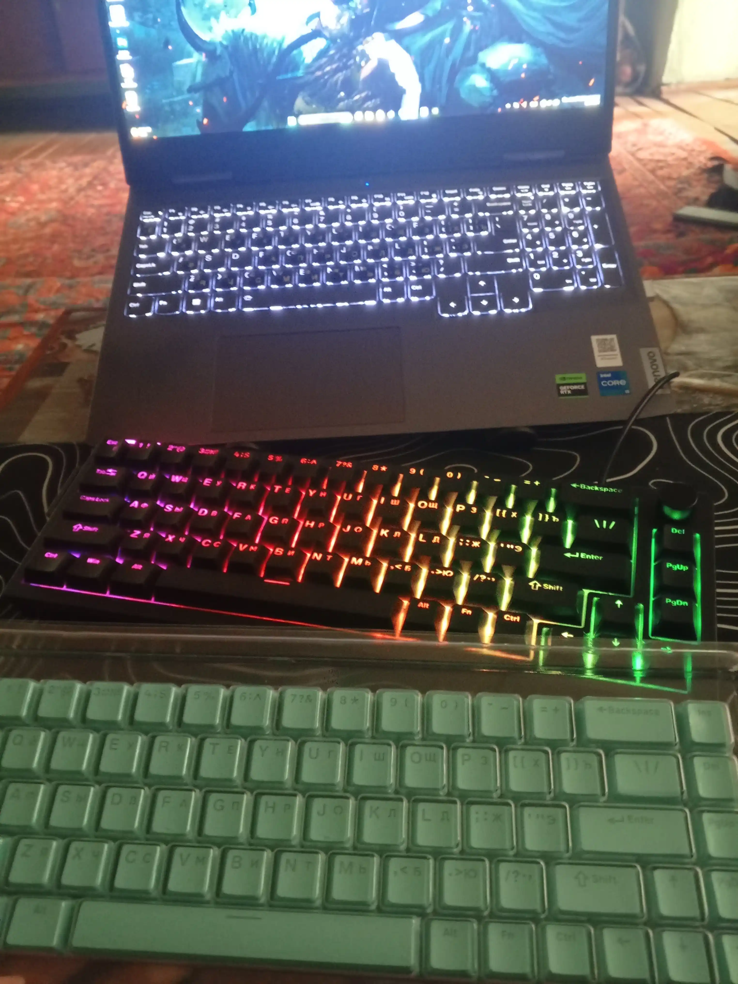 O‘yin uchun kibersport klaviaturalari ZIFRIEND AG68, RX75PRO VA BD61 oʻyin RGB yoritgichli