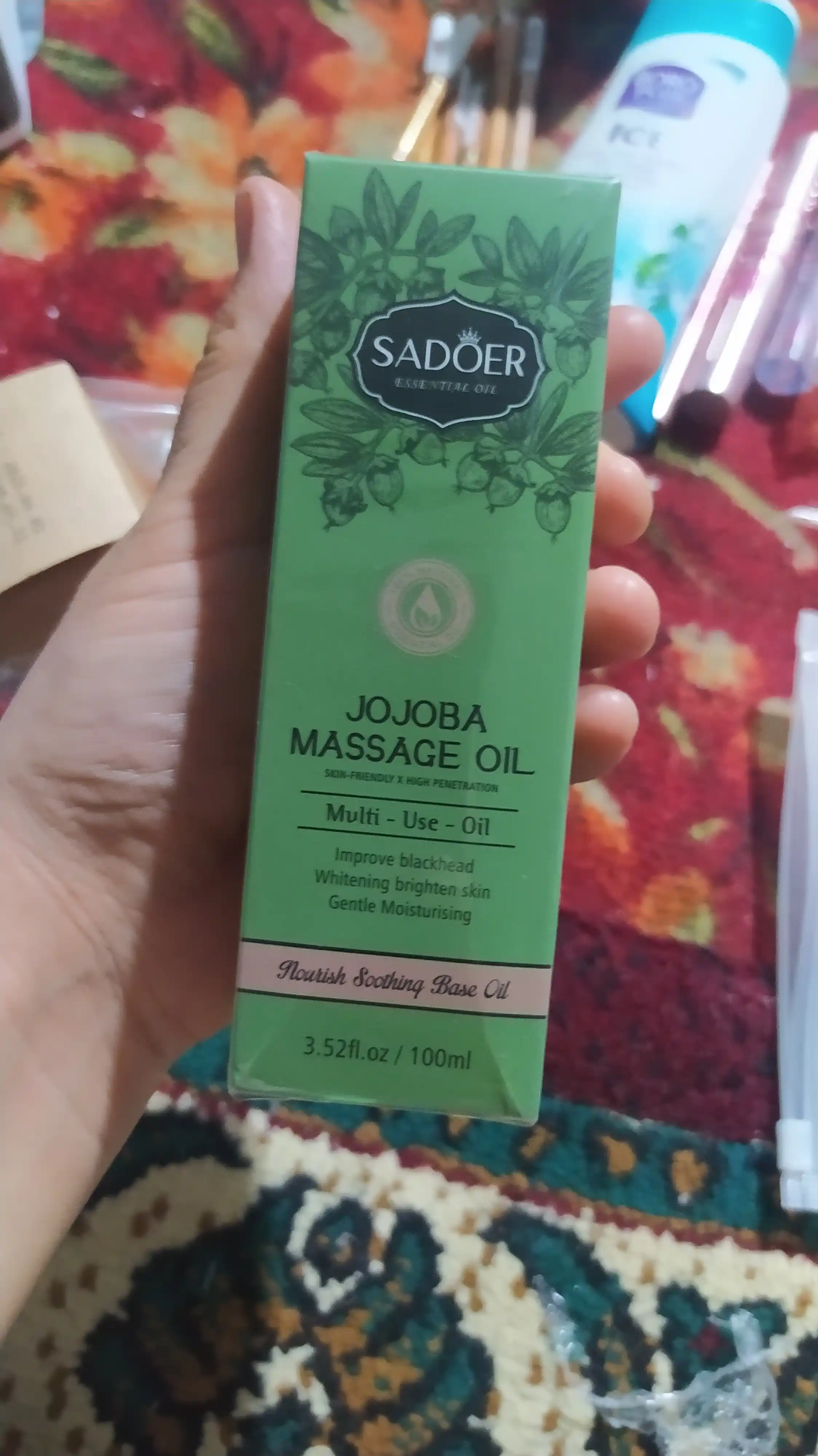 Jojoba va kokos moyi, tabiiy, 100 ml, yuz, tana va sochlar uchun kosmetik vosita