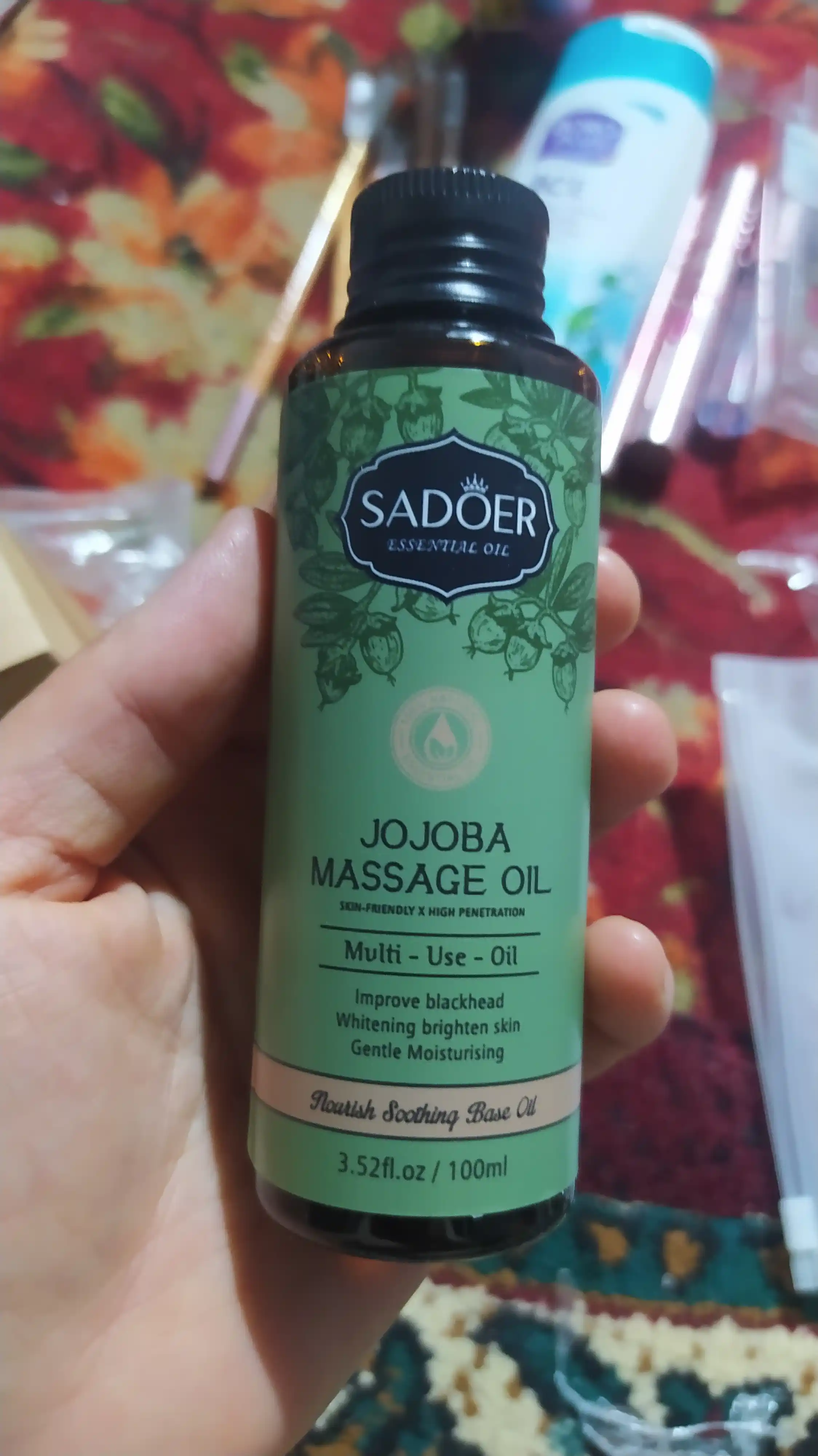 Jojoba va kokos moyi, tabiiy, 100 ml, yuz, tana va sochlar uchun kosmetik vosita