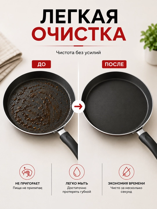 Сковорода 3 в 1 для завтрака, антипригарная, с 3 секциями, для яиц и блинов