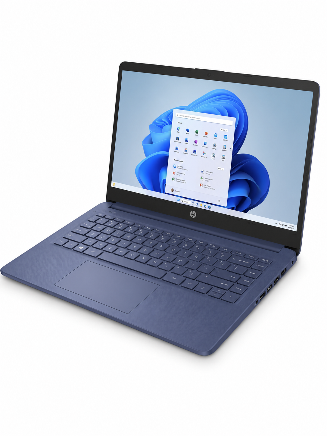 Ноутбук HP 14-dq0055dx N4120 4/64 ГБ eMMC 14″ HD Indigo Blue