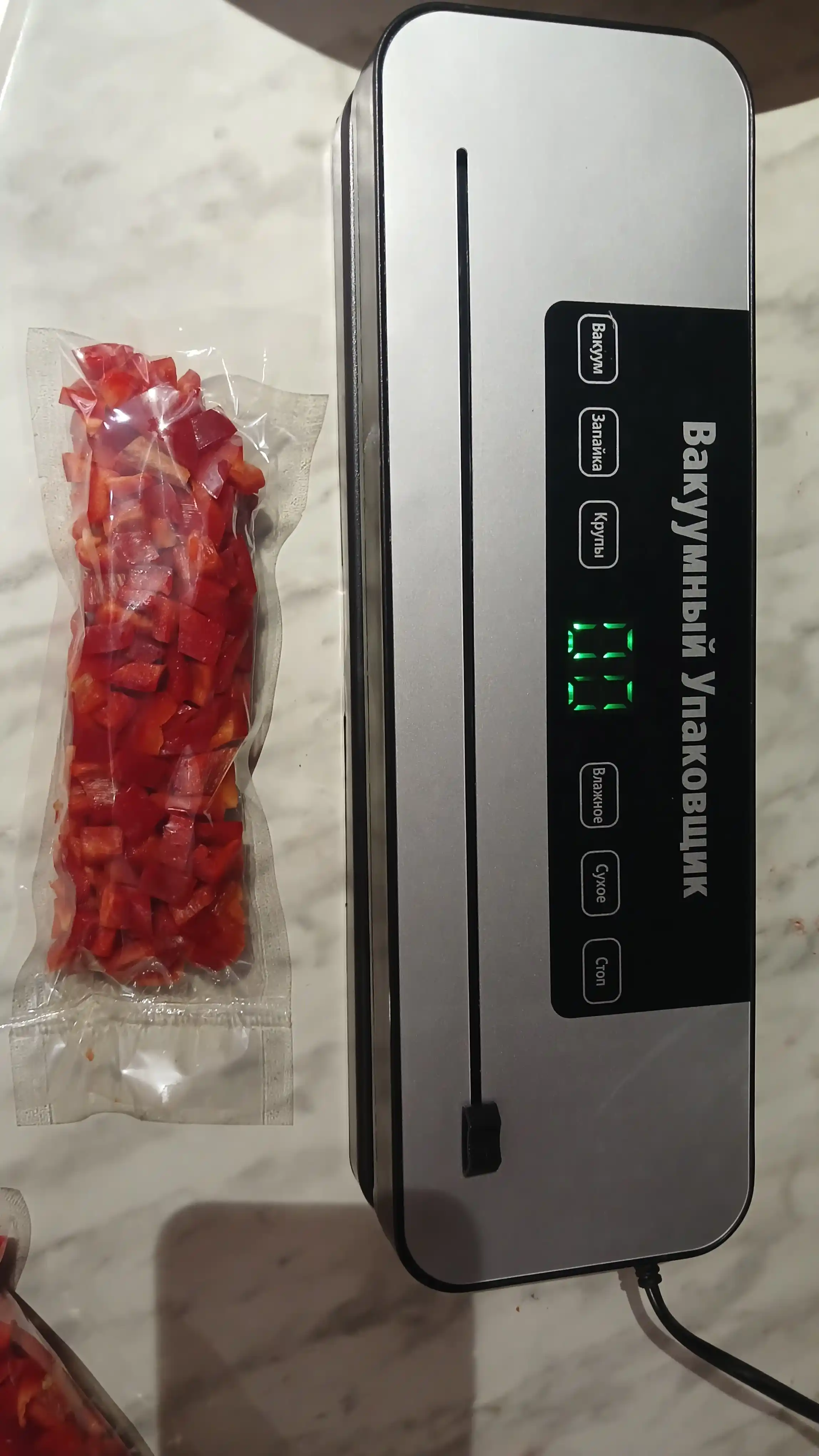 Вакууматор — вакуумный упаковщик продуктов, +60/+10 пакетов, машина для вакуумной упаковки
