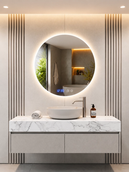 LED yoritgichli dumaloq oyna – 60 / 70 / 80 sm