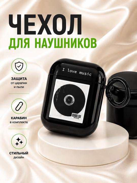 Чехол для беспроводных наушников AirPods 1, 2 / Pro, 3, 4 - 