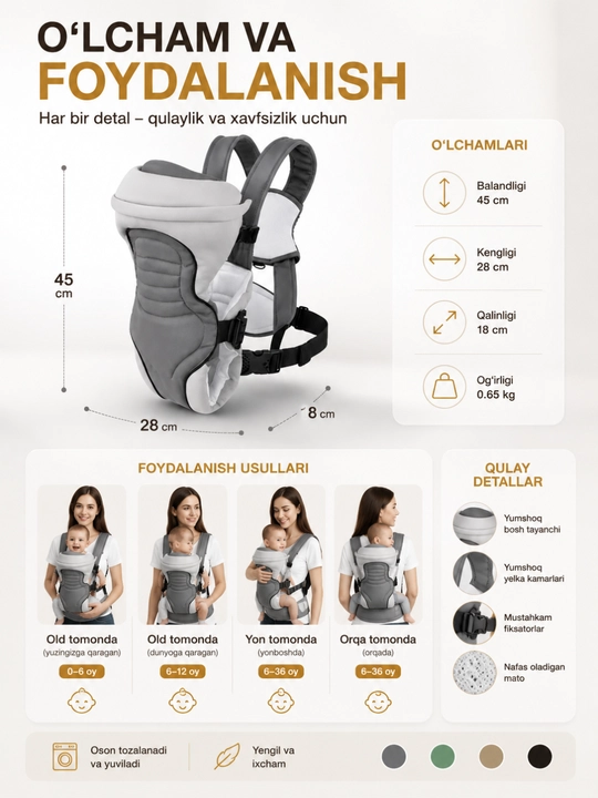 Переноска для младенцев Chicco Soft & Dream, для переноски спереди