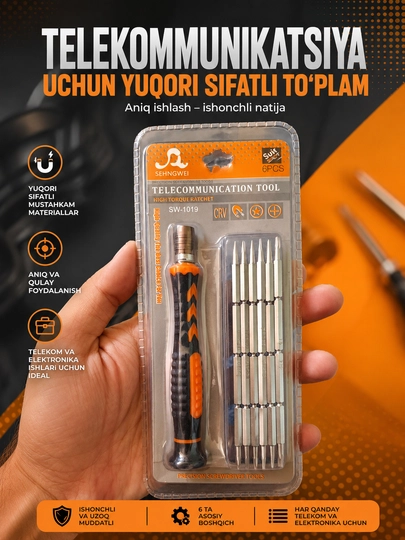 6 bitli SW-1019 aniqlikdagi otvyortka - 