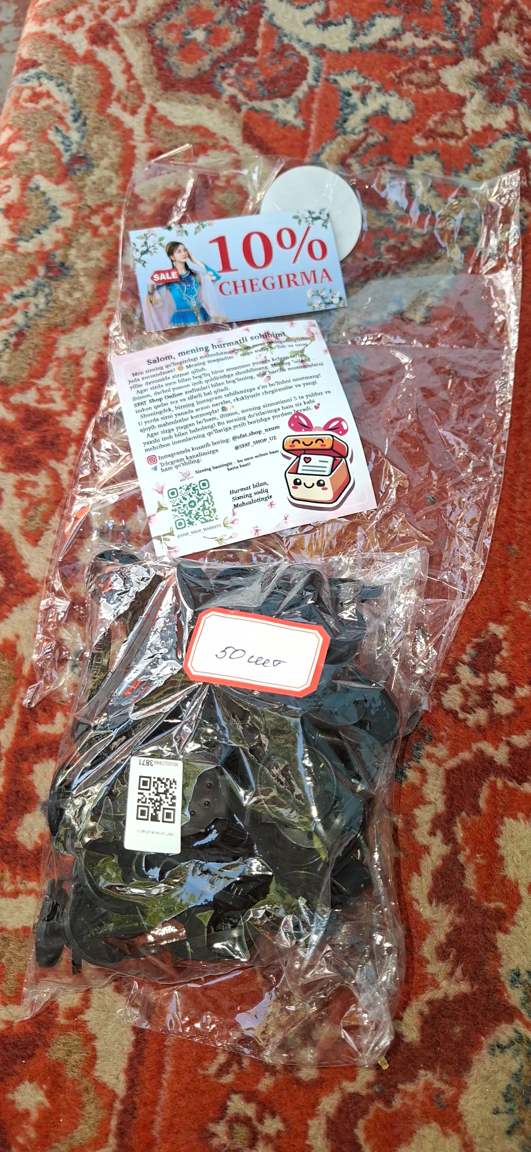 Soya beruvchi matolar, quyoshdan himoyalovchi torlar, teplitsa uchun plastik qisqichlar