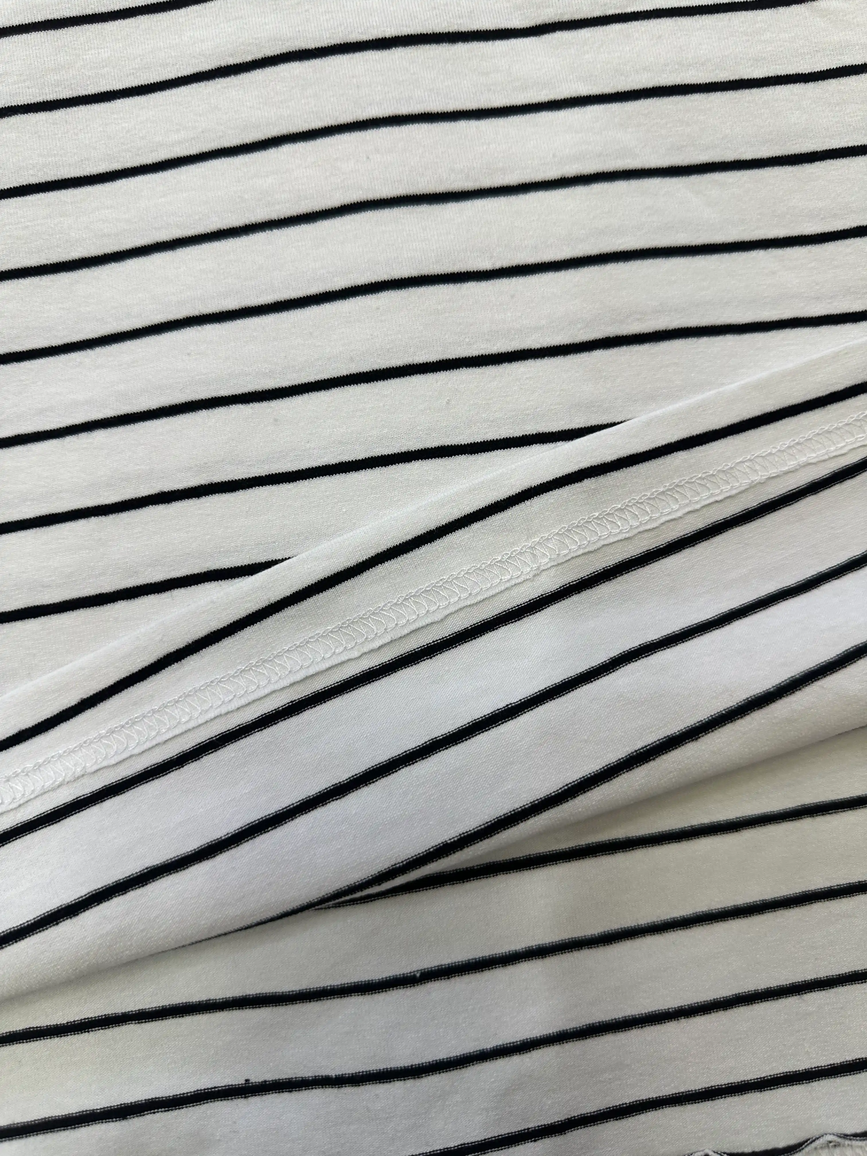 WEERIT katta o'lchamli chiziqli futbolka, paxtadan tikilgan elastan, 2XL-5XL