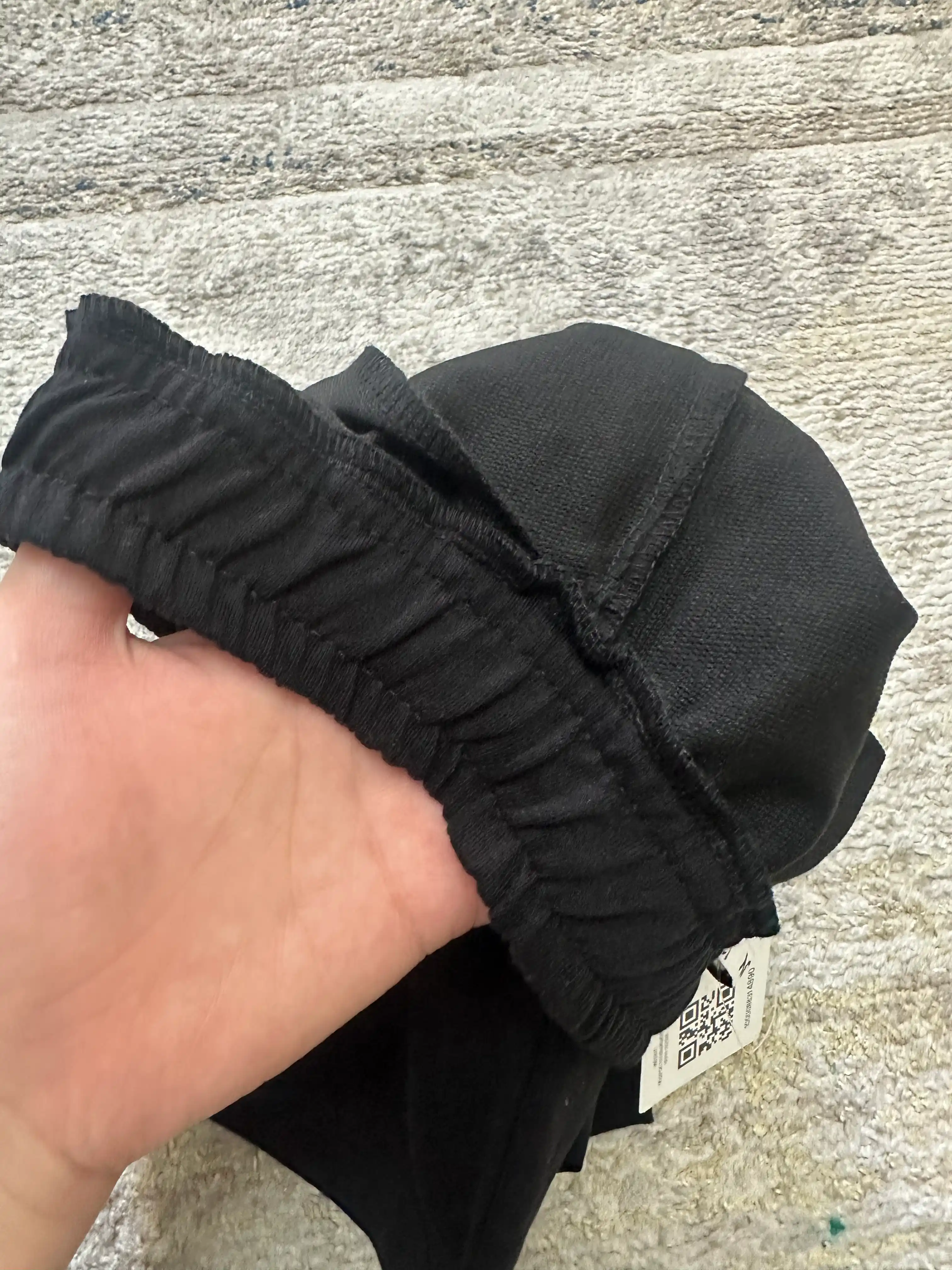 WEERIT Basic o‘smirlar shortigi, 100% paxta, ikki ipli, 122-170, qora