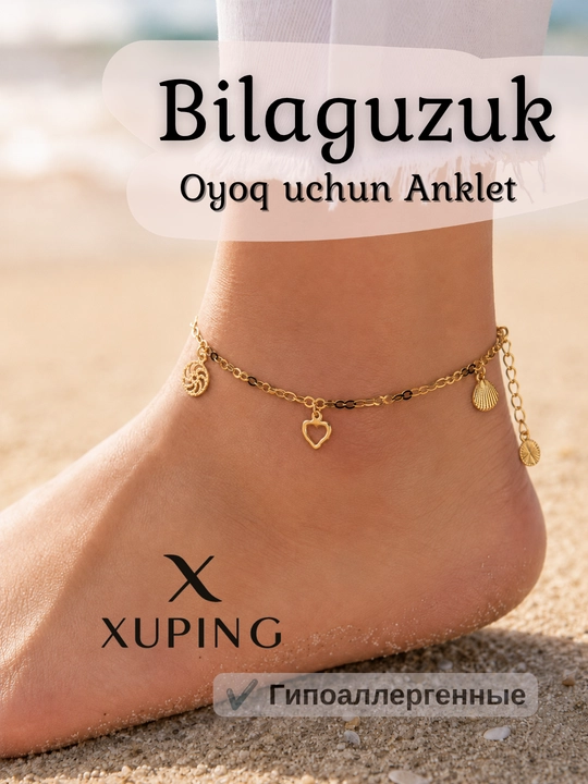 Oyoq uchun Xuping bilaguzuk anklet, bezakli kulon - 