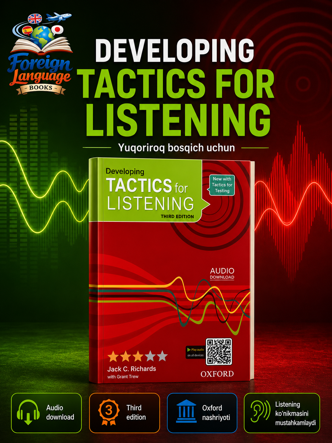 Tactics for Listening — Basic, Expanding, Developing — Jack C. Richards, Grant Trew - 