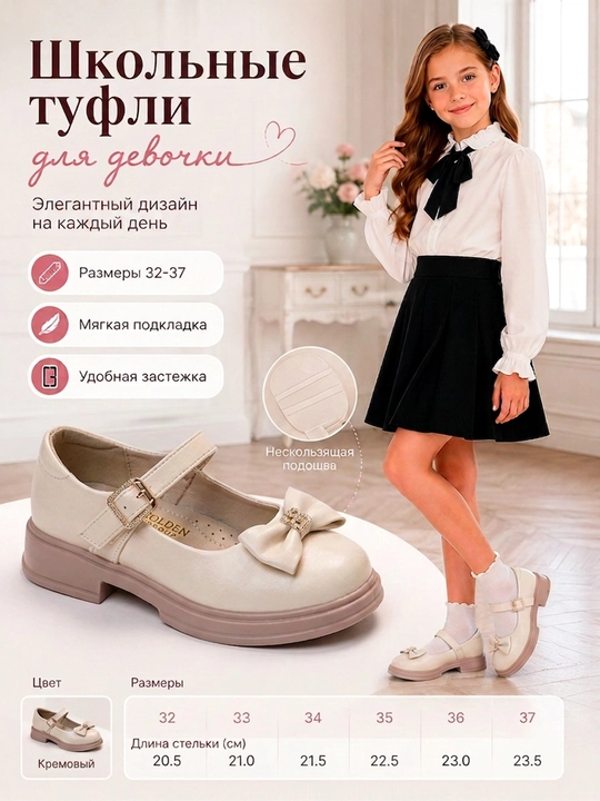 Школьные туфли для девочек, лакированные, с бантиком, обувь, чешки, размеры 32–37