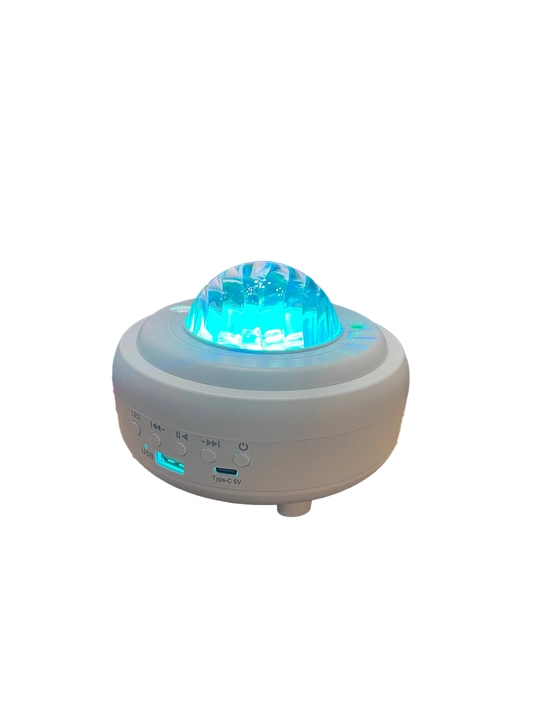 Проектор звёздного неба с Bluetooth-колонкой и LED-ночником, белый 