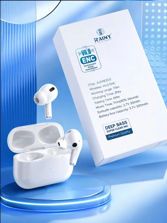ENC Bluetooth 6.0 simsiz quloqchin Hi-Fi stereo Deep Bass mikrofonli - 