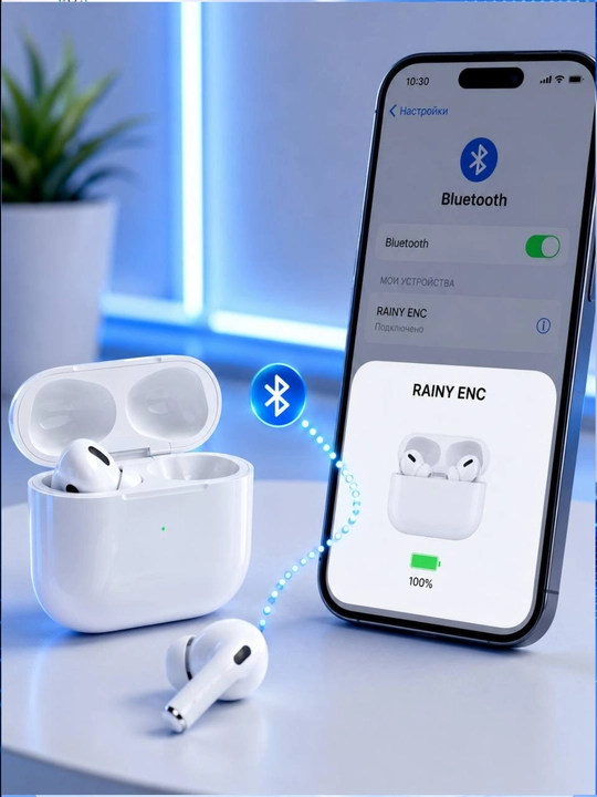 ENC Bluetooth 6.0 simsiz quloqchin Hi-Fi stereo Deep Bass mikrofonli