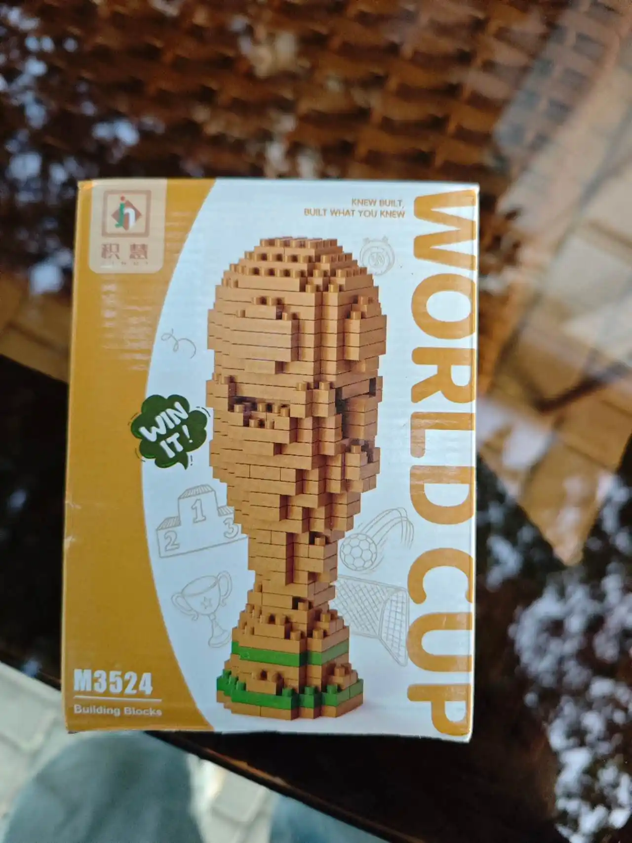 Konstruktor lego bolalar va kattalar uchun, 1000+ qismlar to'plami, o'yinchoq,FIFA futbol