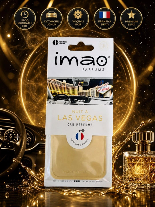 Avtomobil uchun atir Imao Parfums Nuit à Las Vegas, suvenir xushbo‘y hid, 13g - 