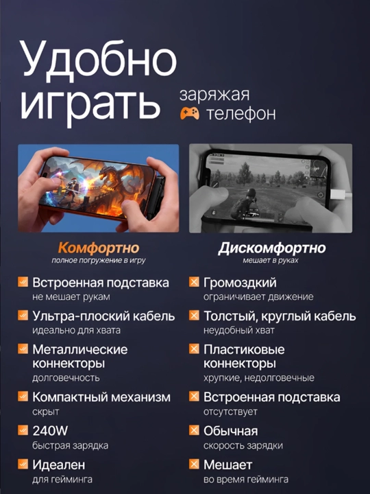 Адаптер для геймеров: Type-C, подставка для телефона и удобство, для Fortnite, PUBG