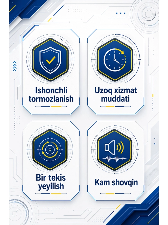 Задние барабанные тормозные колодки Hi-Q для автомобиля, надежный комплект из 4 штук