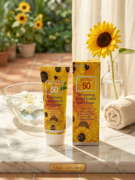 Солнцезащитный крем с керамидами Leiya SPF50/PA++ - 