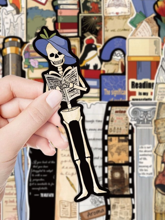 Картонные закладки для книг bookmark набор из 6 штук, разные дизайны, случайный выбор