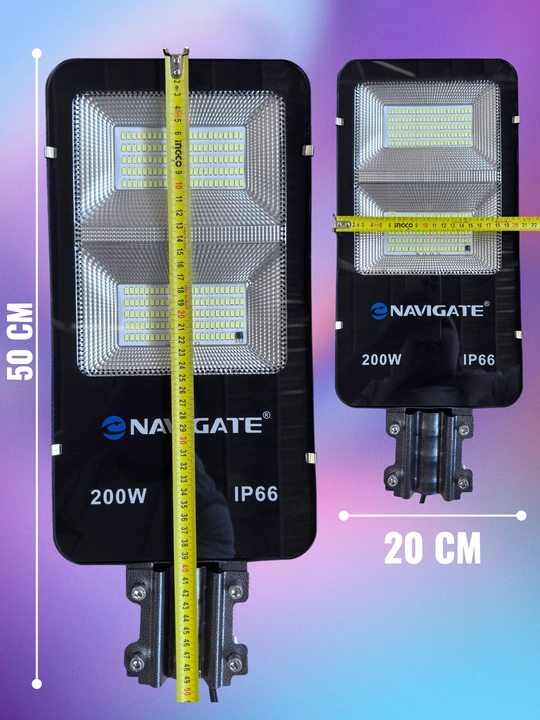 Quyosh paneli Alohida LED ko‘cha projektori 200W/300W/400W, IP66, pultli