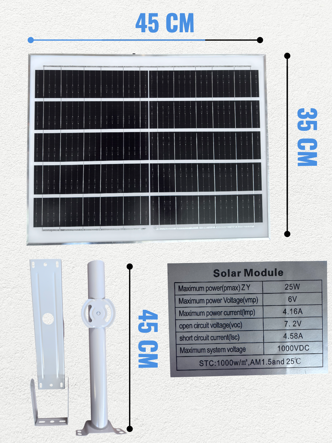 Quyosh paneli Alohida LED ko‘cha projektori 200W/300W/400W, IP66, pultli