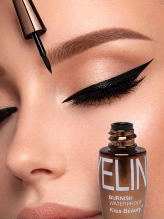 Водостойкая подводка для глаз Kiss Beauty Burnish