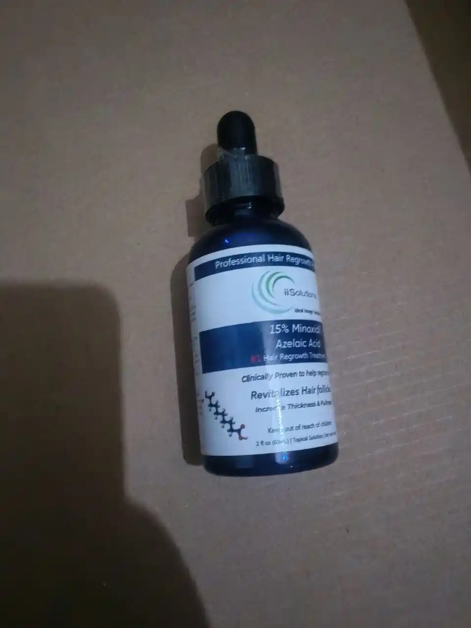 IiSolutions minoksidil 15% soch va soqol uchun, Minoxidil 15%