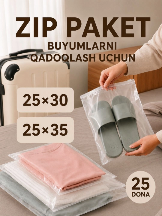 Пакет с застежкой-молнией (Zip-Lock), многоразовый пакет, упаковка Zip-Lock, 25 штук