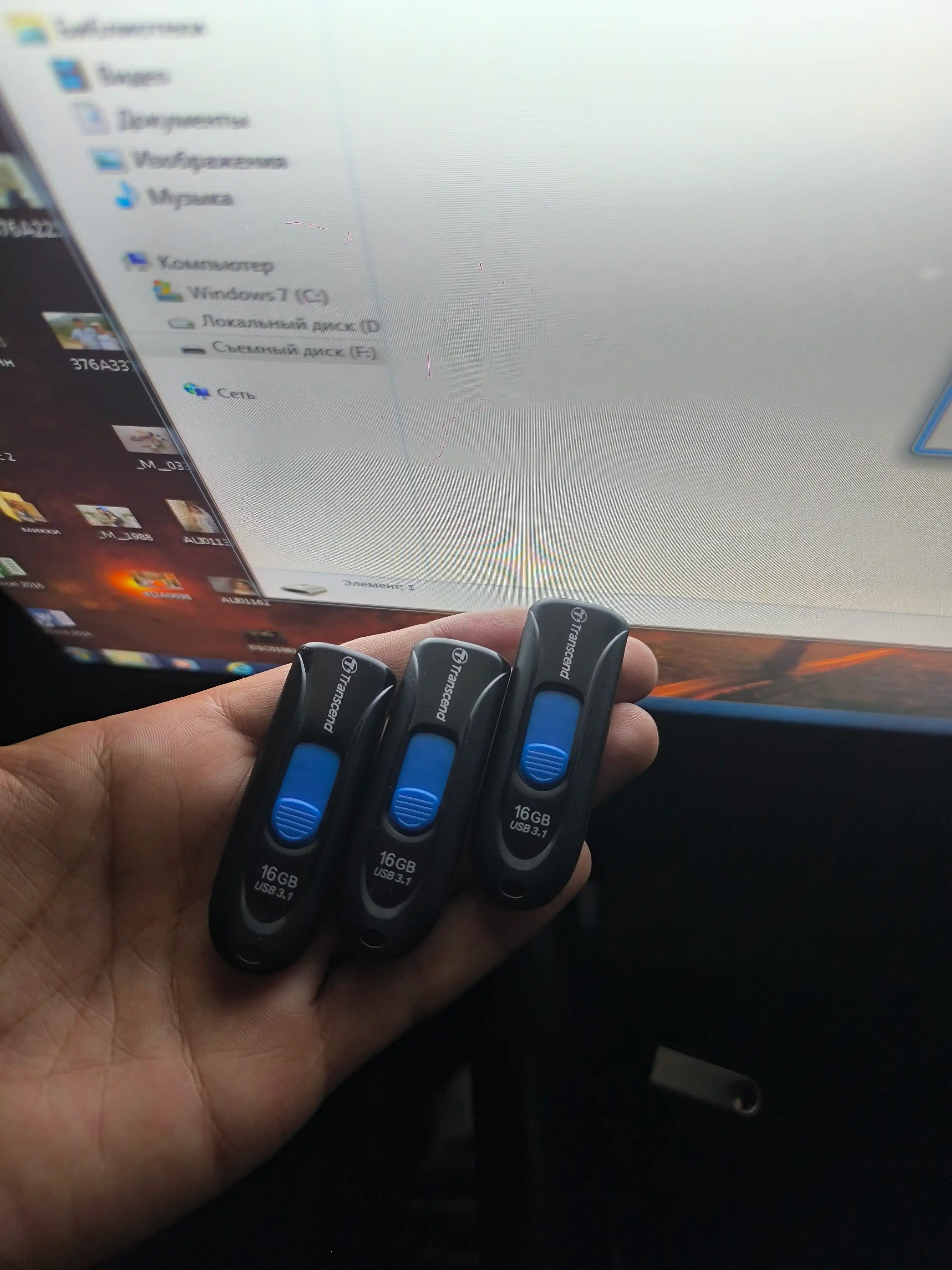 USB-флешка Transcend, разъемы USB-A и USB-C, 8/16/32/64/128 ГБ