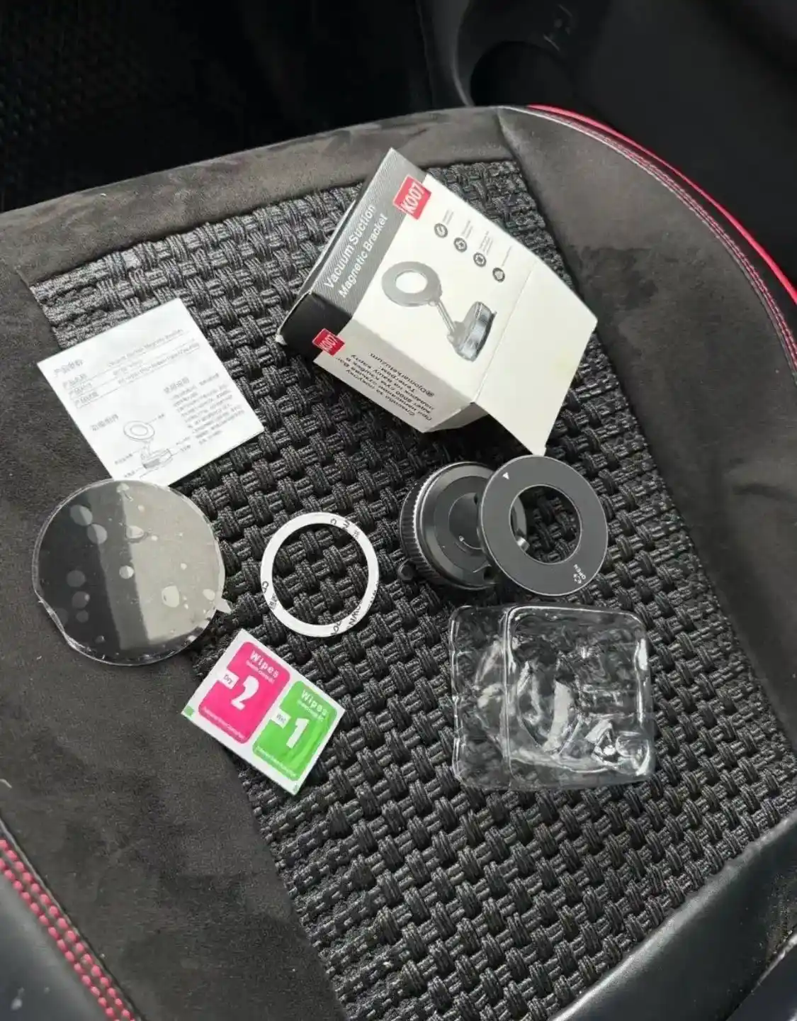 Avtomobil uchun magnit vakuumli telefon ushlagichi Magsafe bilan, 360 darajali,prisoskali