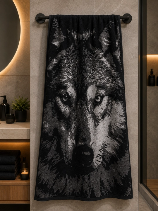 Leopard paxmoq sochig‘i, 100 x 150 sm, paxta tolali, katta, hammom uchun