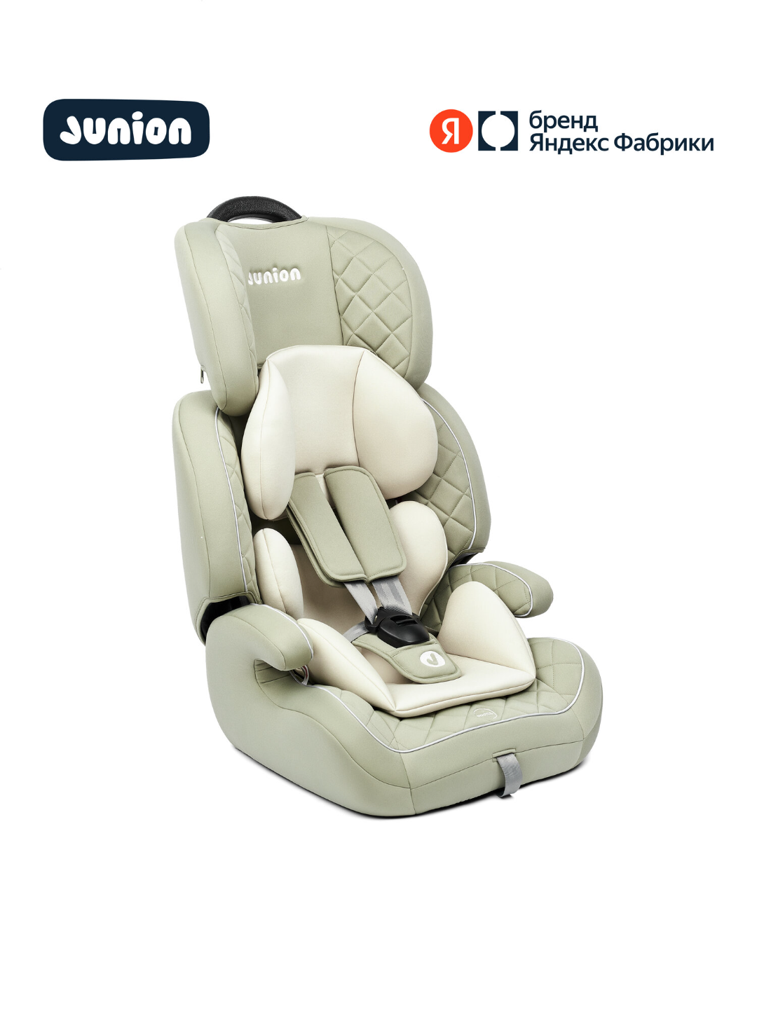 Автокресло Junion Bruno группа 1/2/3 (9-36 кг), оливковый, ECE R44/04 - 