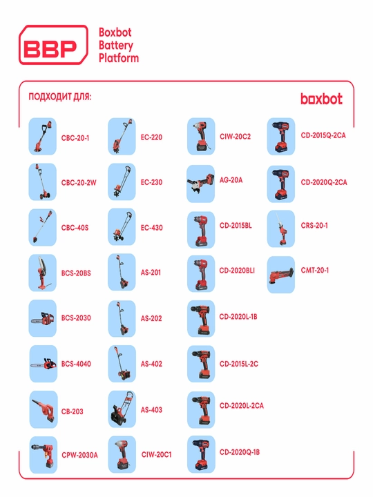 Аккумуляторная цепная пила BCS-4040, 40 В, шина 40 см, с АКБ 2x4 А*ч и ЗУ, Boxbot