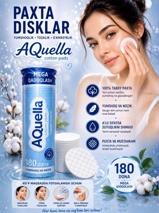 Aqua paxta disklari