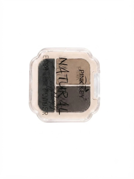 Makiyaj uchun 3 xil rangli ko‘z soyalari palitrasi, PINK KEY va NATURAL soyalari - 