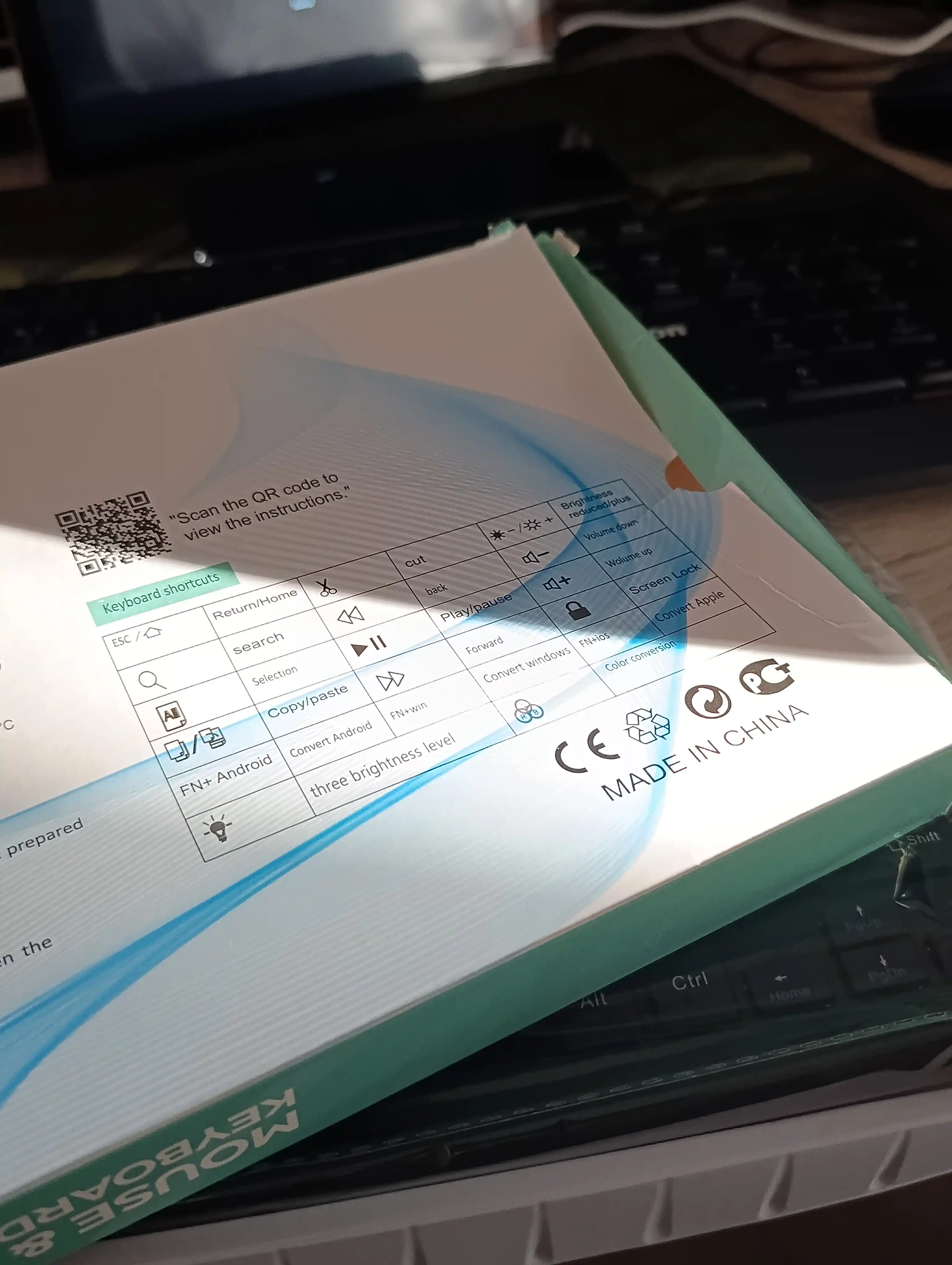 Simsiz Bluetooth klaviatura va sichqoncha telefon, noutbuk va planshet uchun