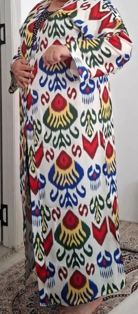 Ayollar uchun oversize abaya, 48–58 o‘lcham, Lyon mato