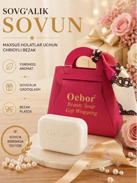 Oebor Go‘zallik va Sovg‘abop Sovun sumkali sovun