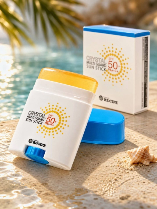 ECIPE Crystal MultiGuard yuz va tana uchun quyoshdan himoya qiluvchi stik SPF 50+, 14 g