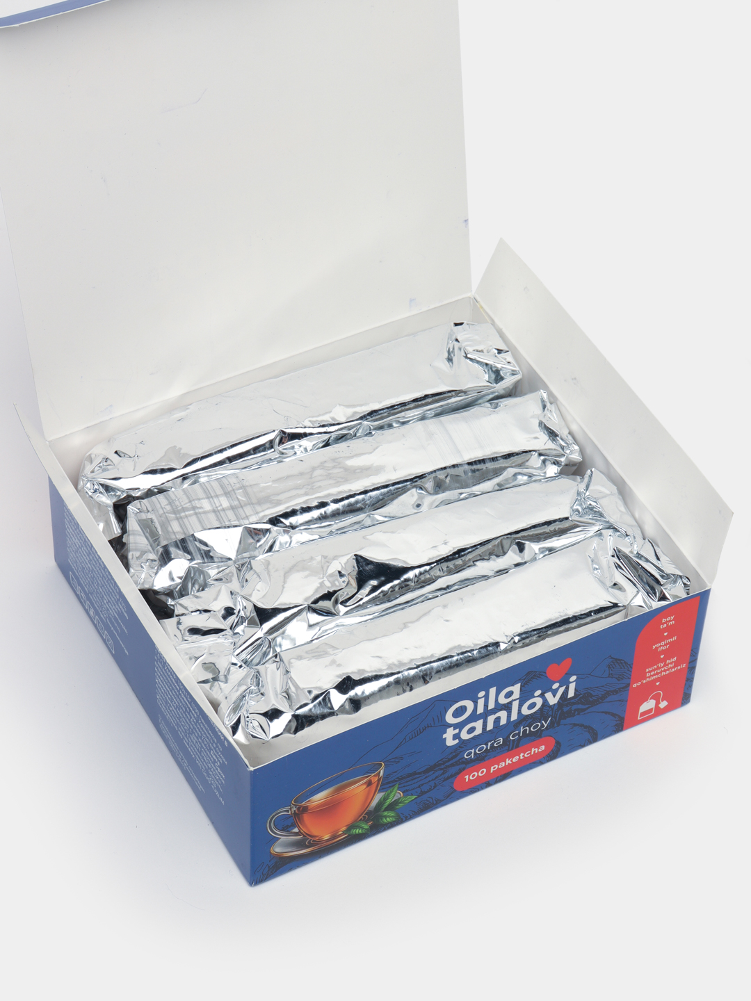 Qora choy Oila tanlovi, 100 ta choy paketchasi