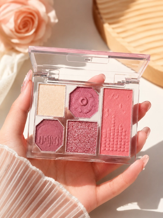 5 rangli makiyaj paletkasi | Blush, Highlighter, Eyeshadow | Professional makeup palette