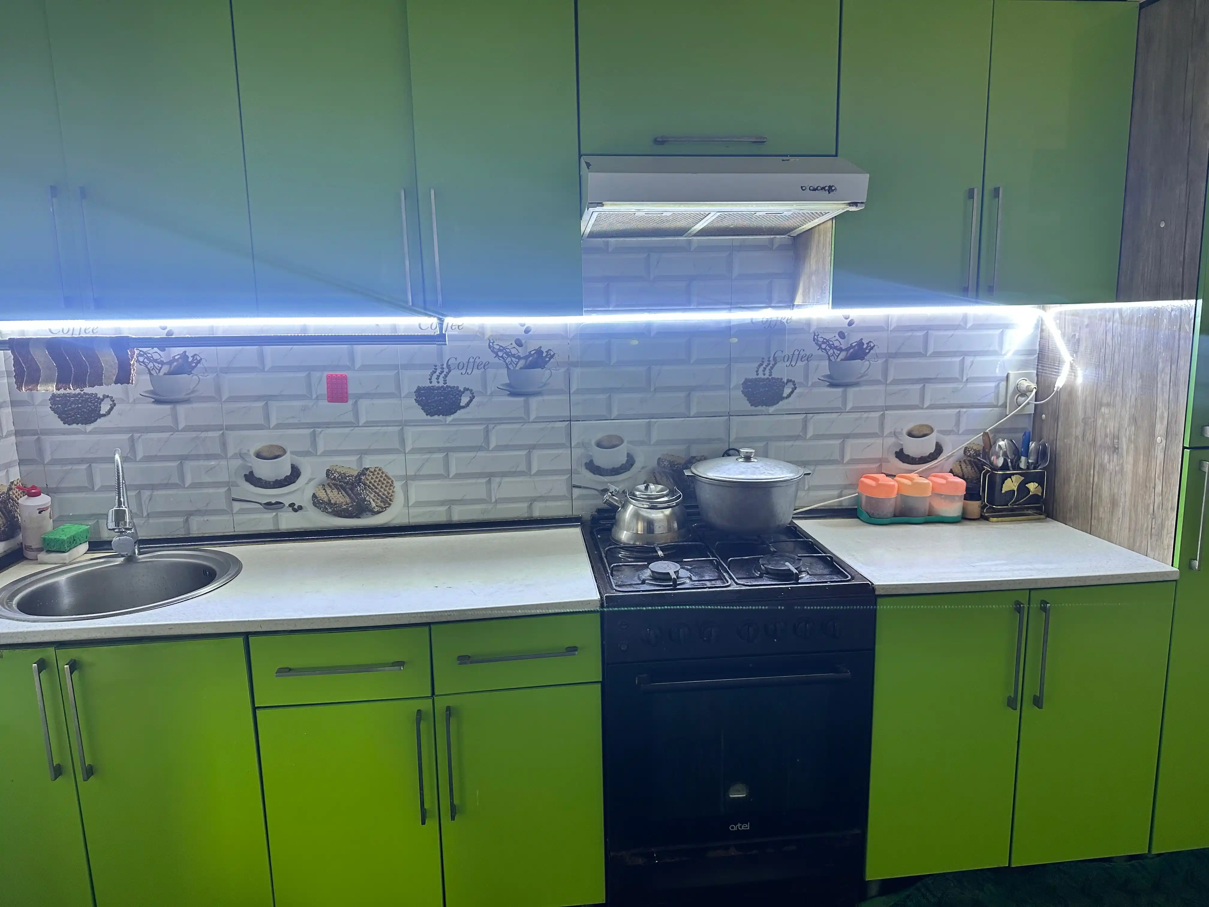 LED Lenta 120D IP65 — Namga chidamli, 10 sm kesiladigan, 3 xil rang
